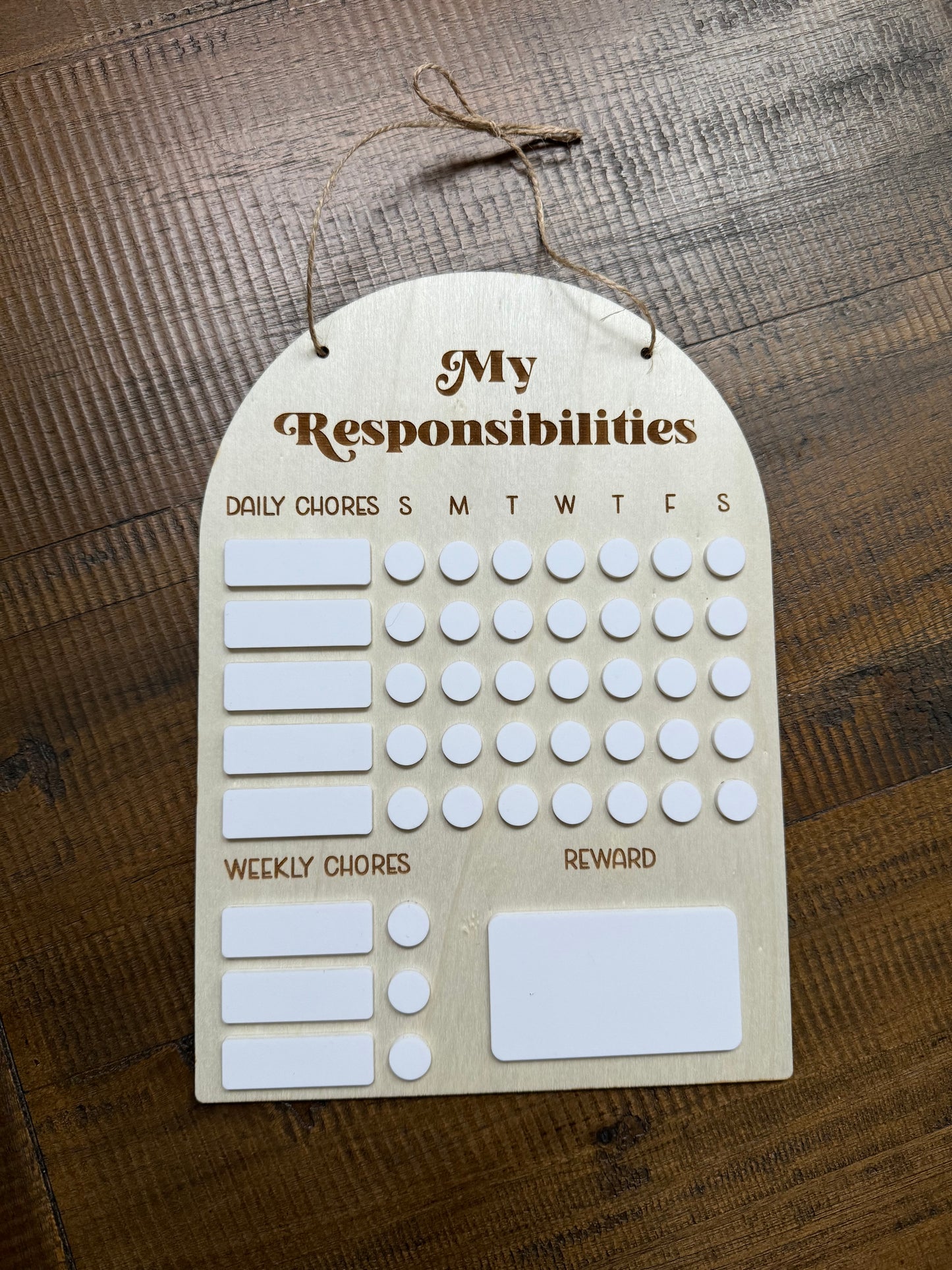 My Responsibility Chart