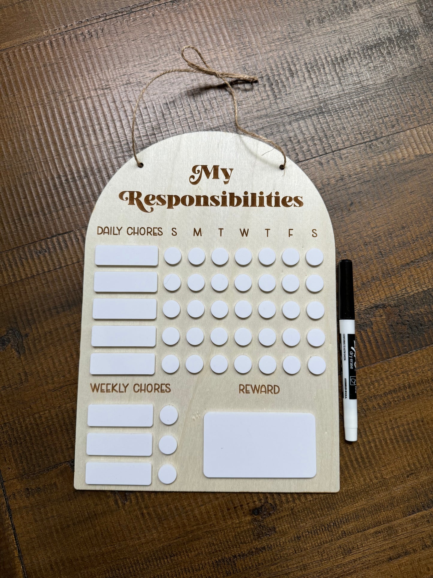My Responsibility Chart