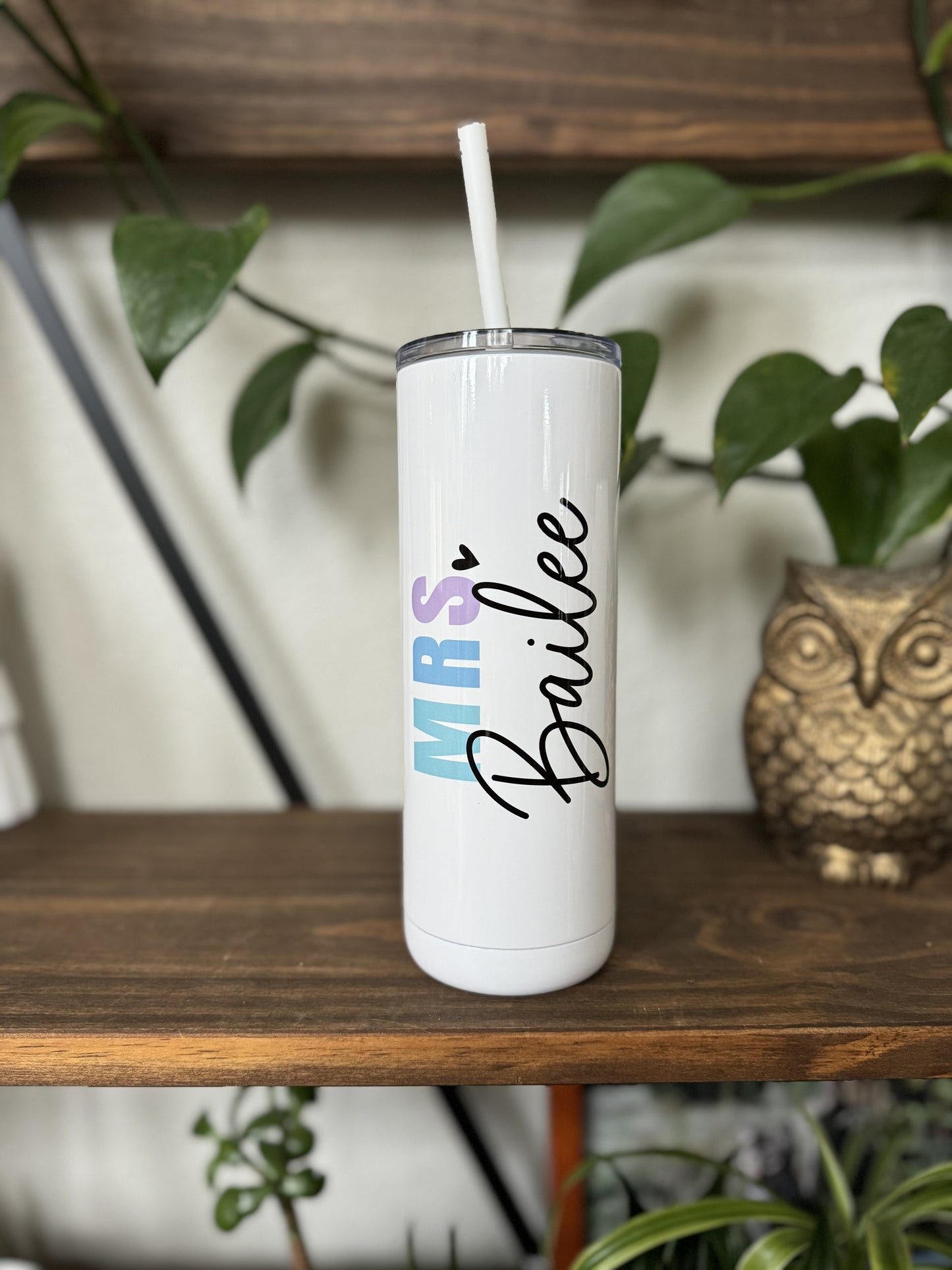 Personalized Tiny Human Tamer Tumbler