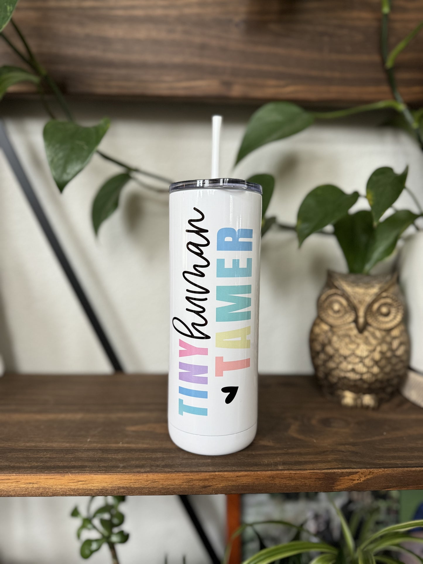 Personalized Tiny Human Tamer Tumbler