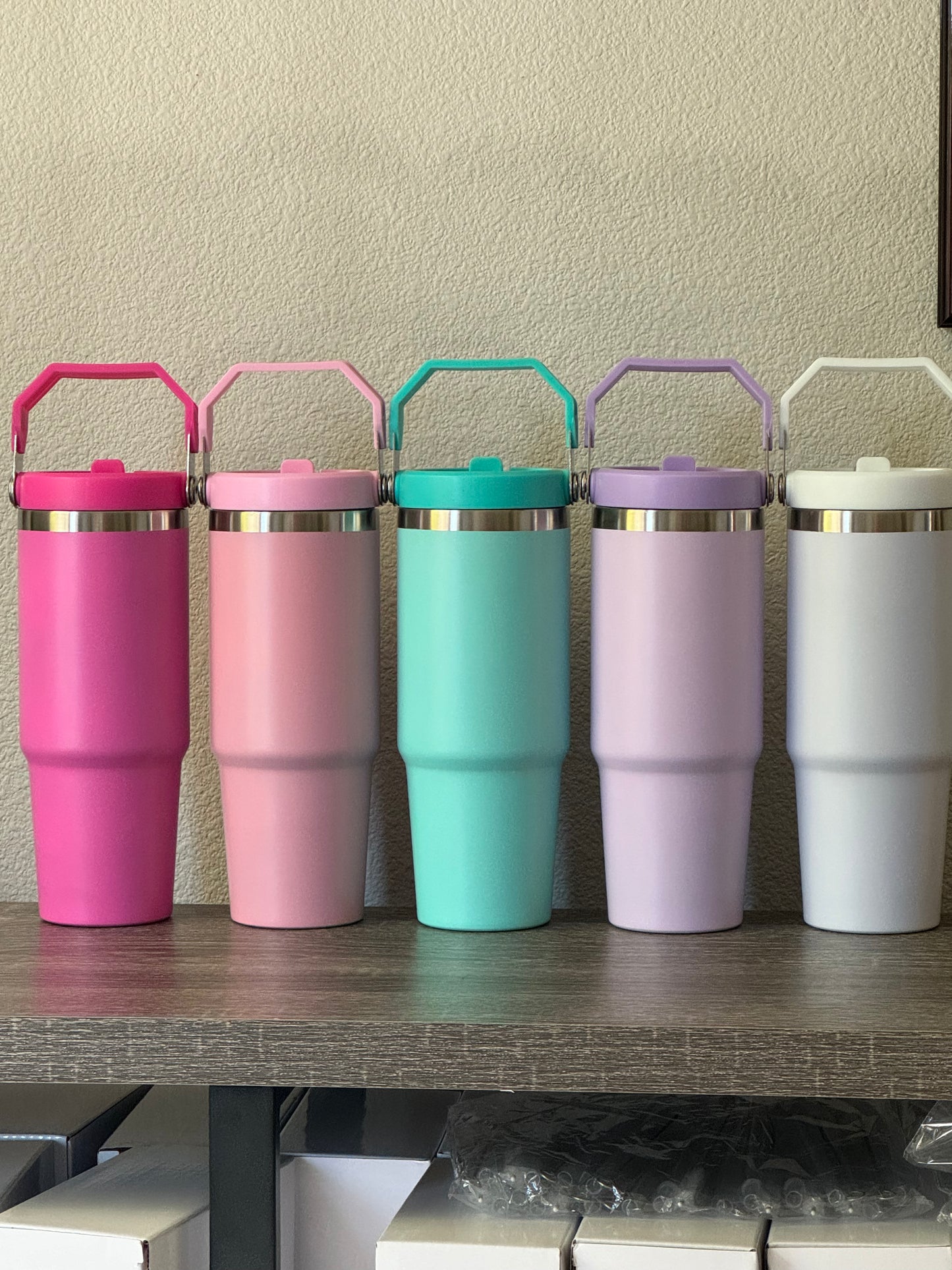 Engraved 30oz Tumbler with Handle