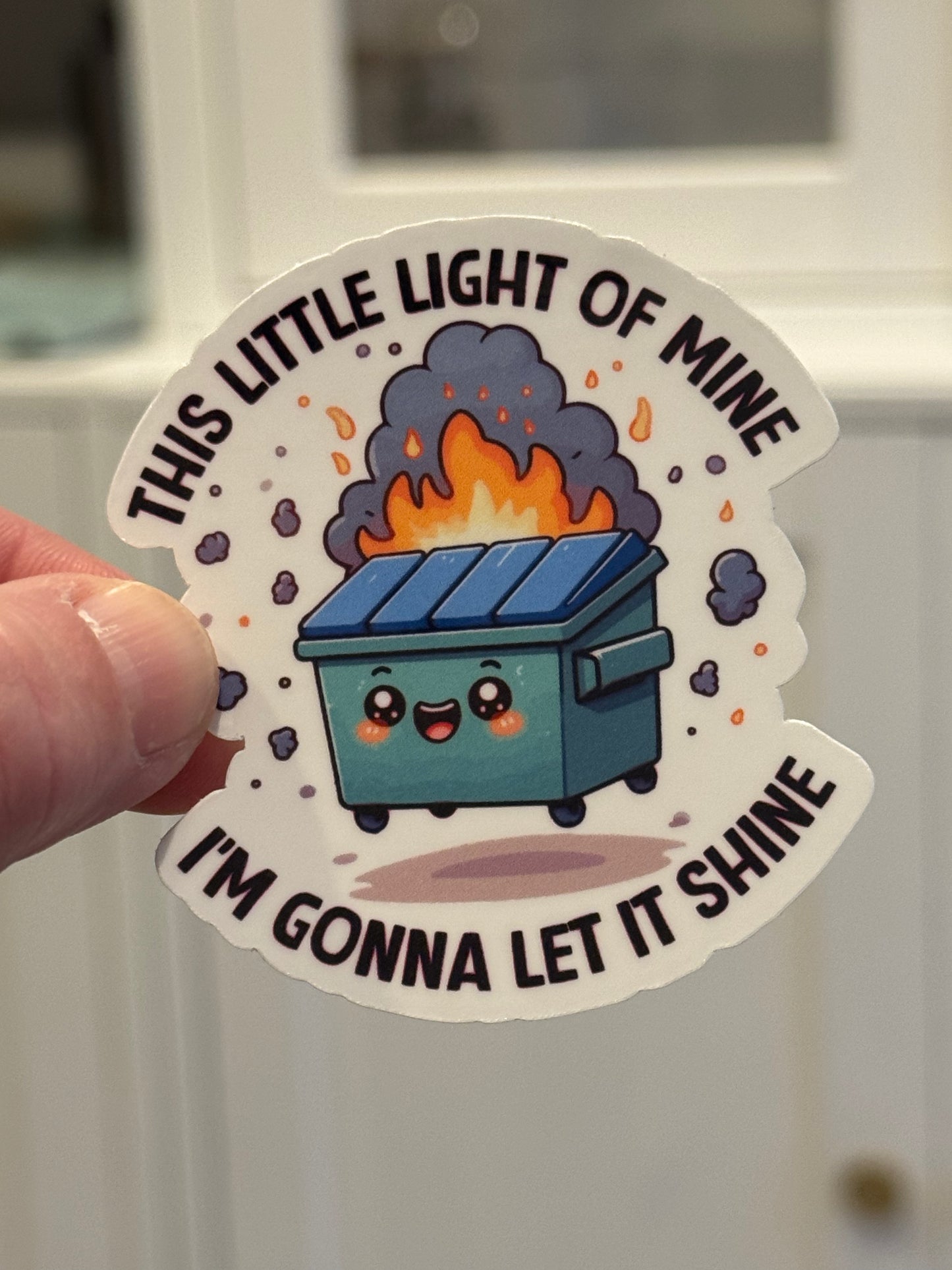 Dumpster Fire Sticker