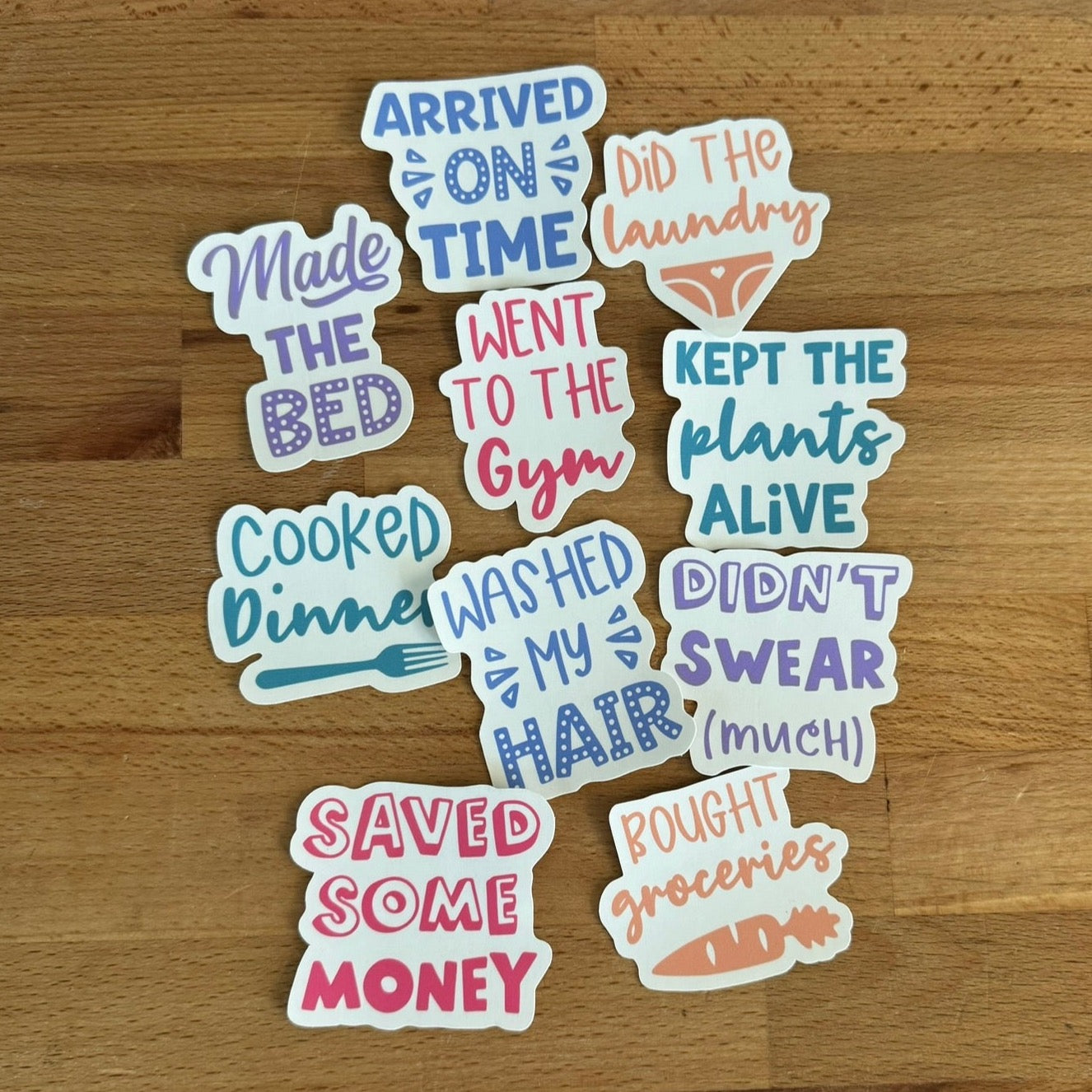 Adulting Sticker Set