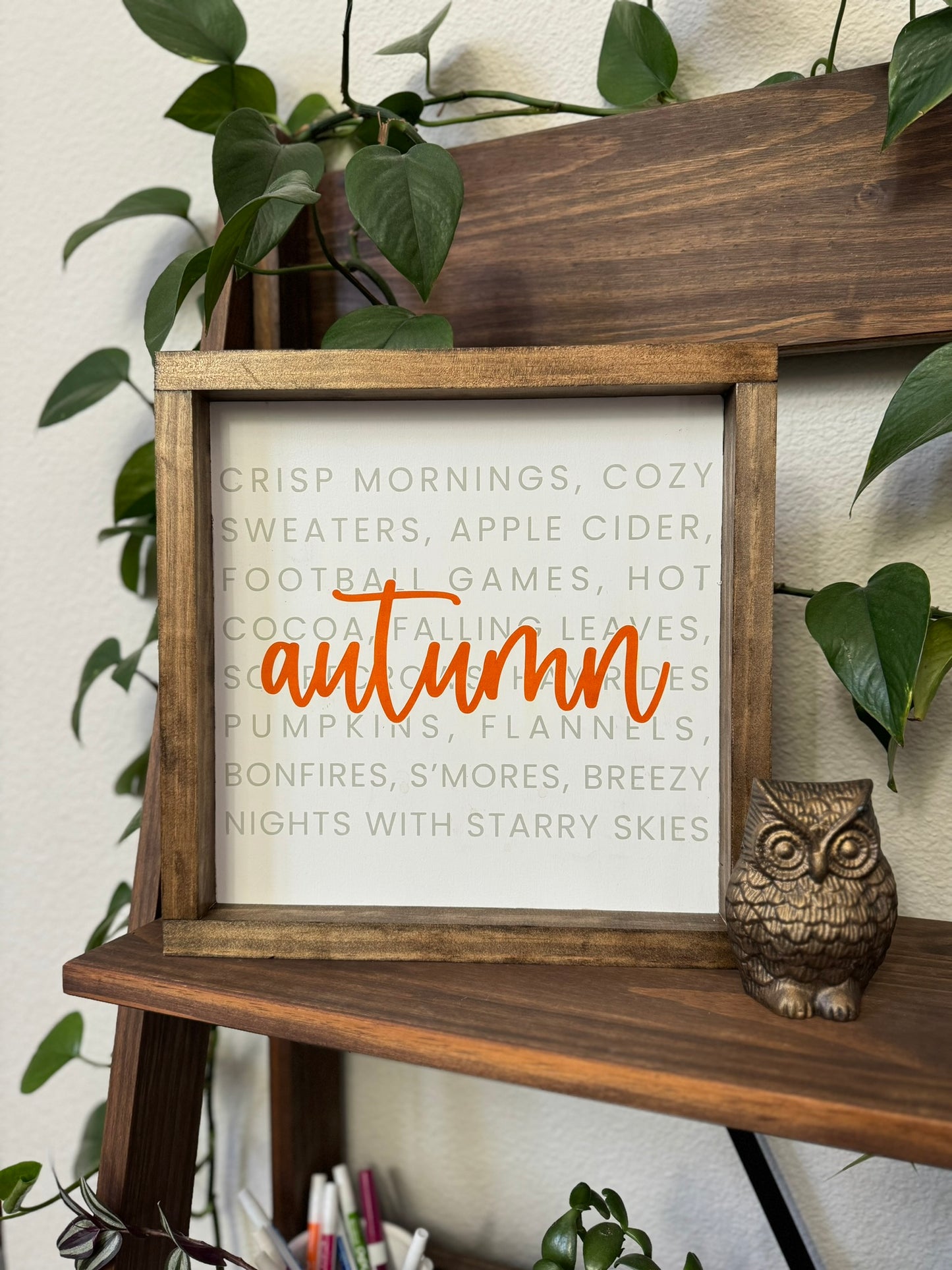 Autumn Wood Sign