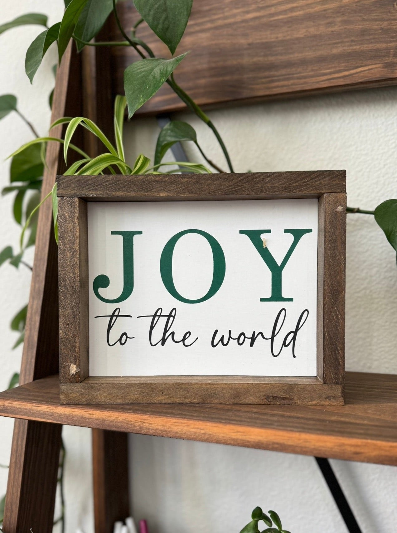 Joy to the World Framed Sign