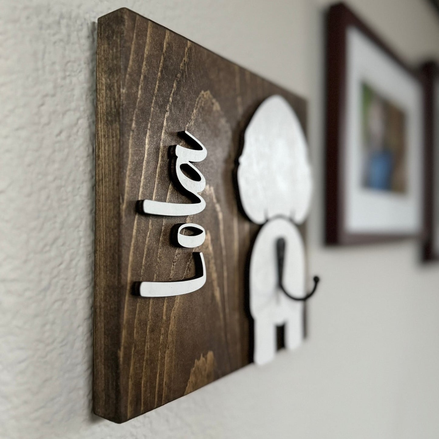 Personalized Dog Leash Hanger
