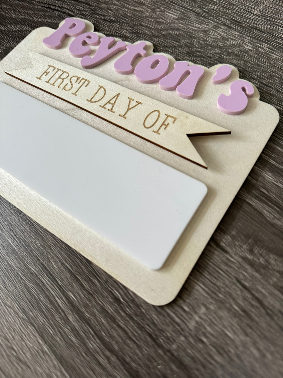 Personalized Name First Day of School Sign