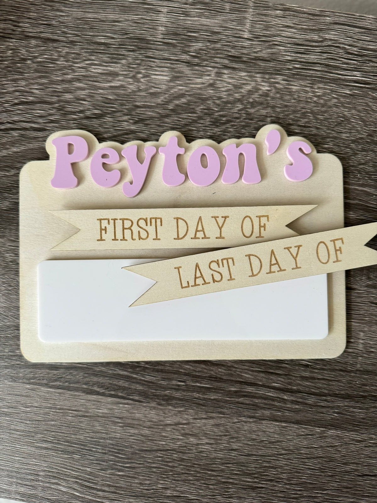 Personalized Name First Day of School Sign