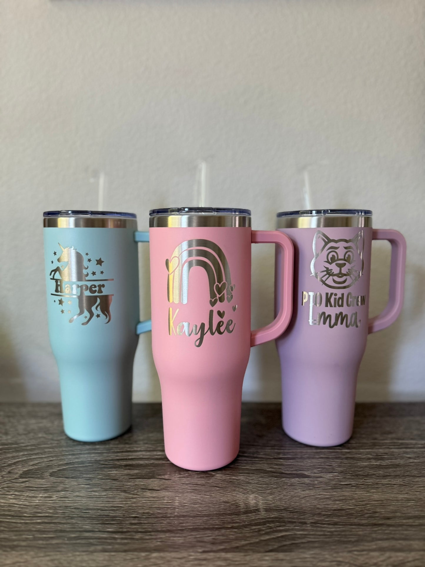 Engraved 40oz Tumbler with Handle