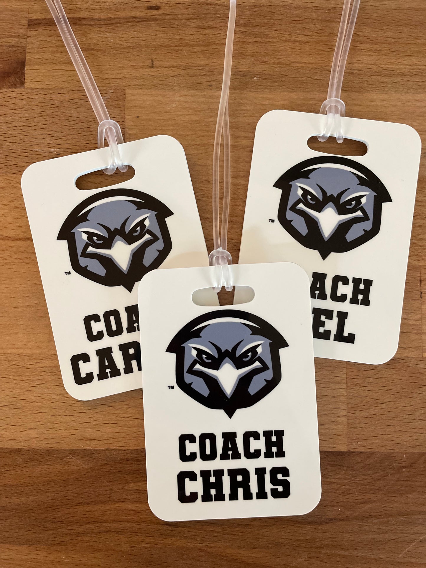 Personalized Hawks Bag Tag