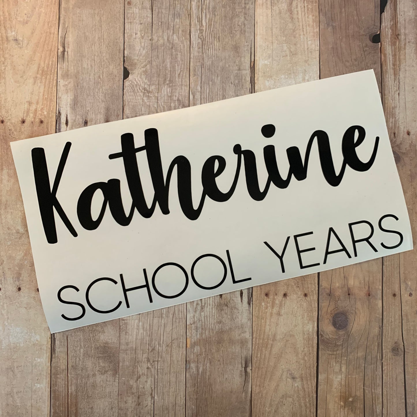 Personalized School Years Labels