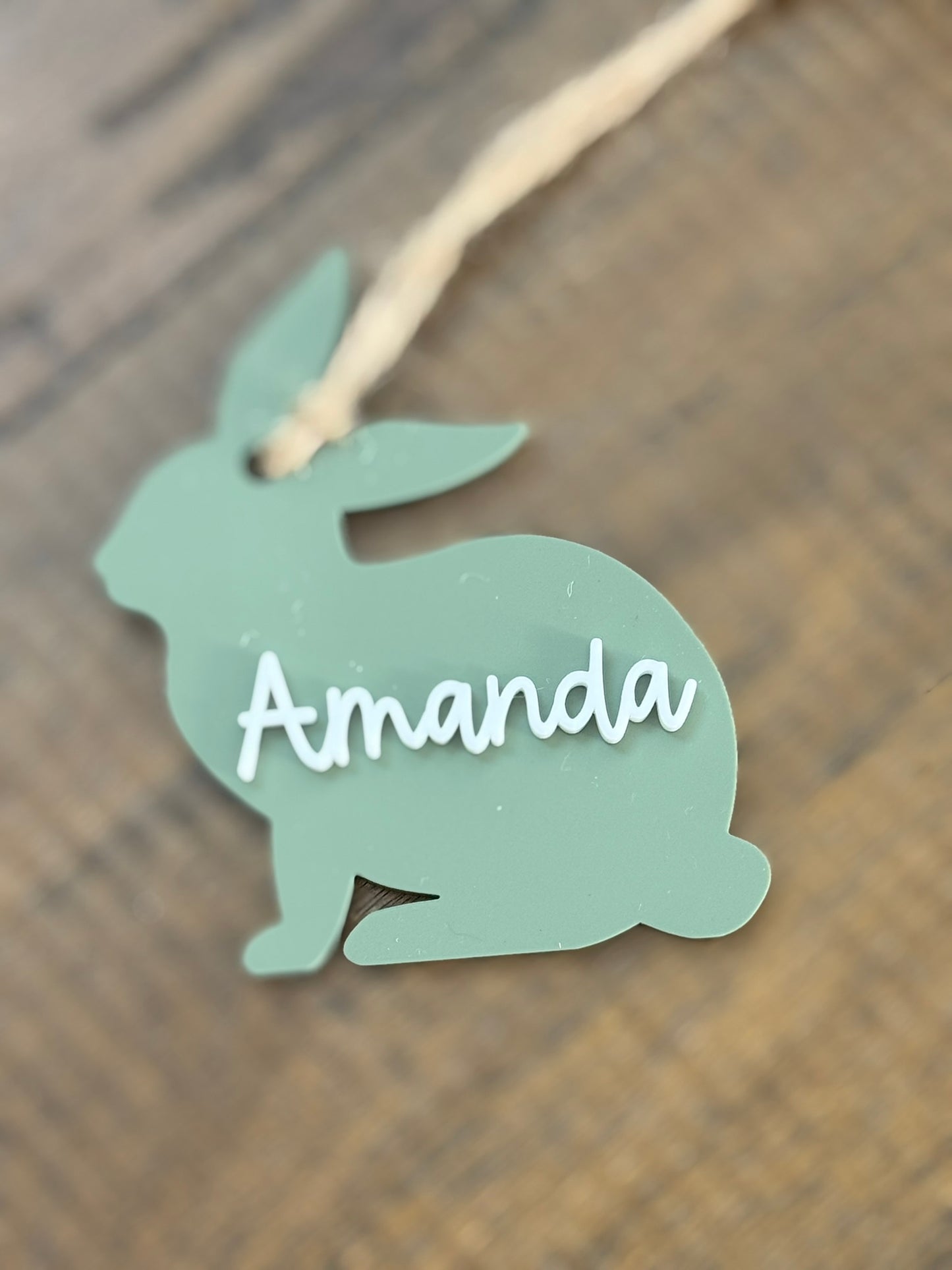 Personalized Bunny Basket Tag