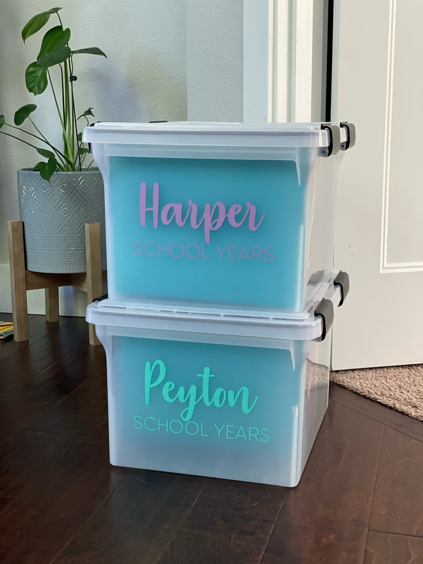 Personalized School Years Organization Tote