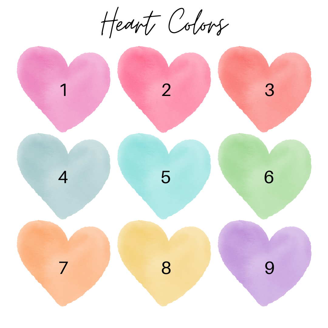 Personalized Watercolor Heart Camp Mug