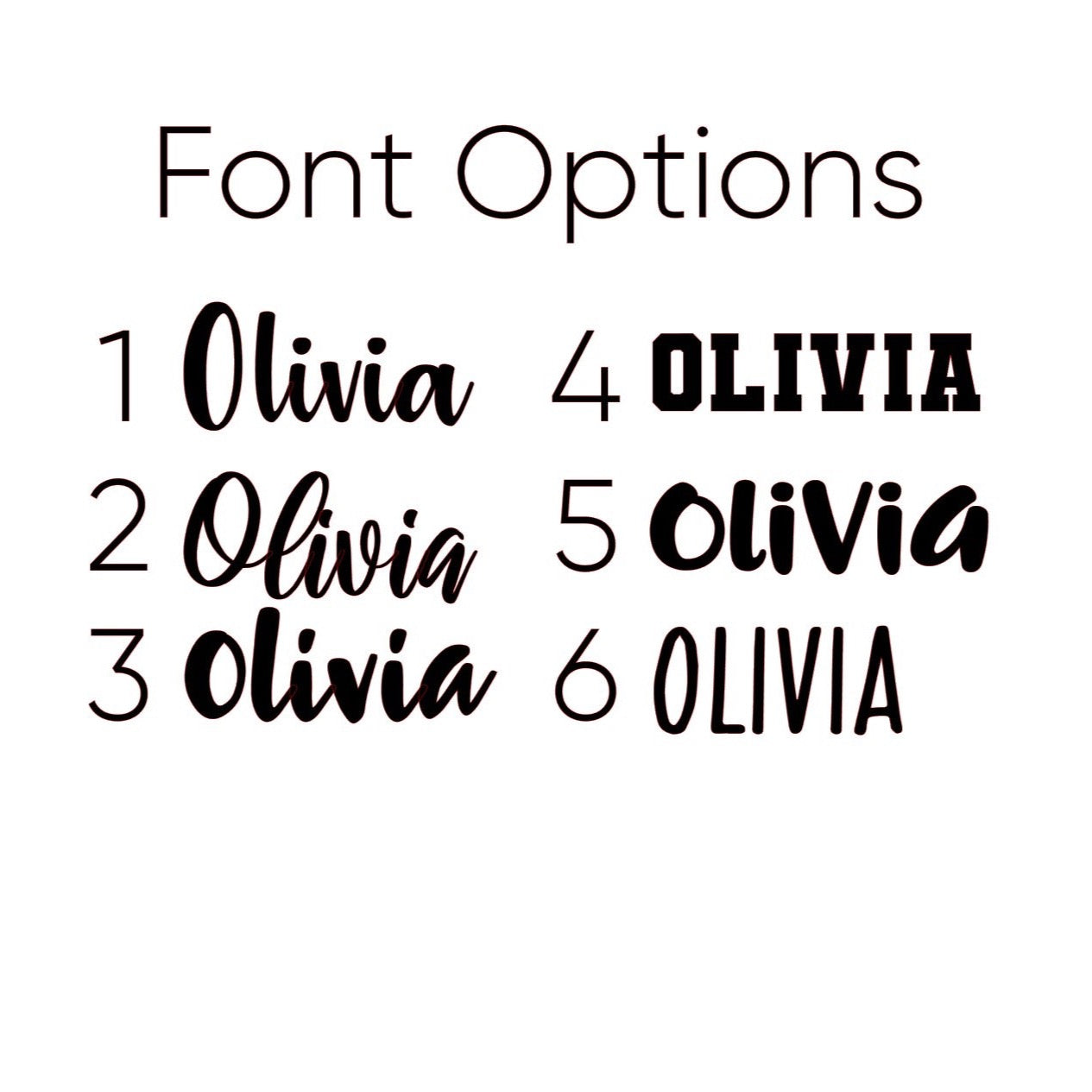Kids Personalized Name Decals - Half Sheet