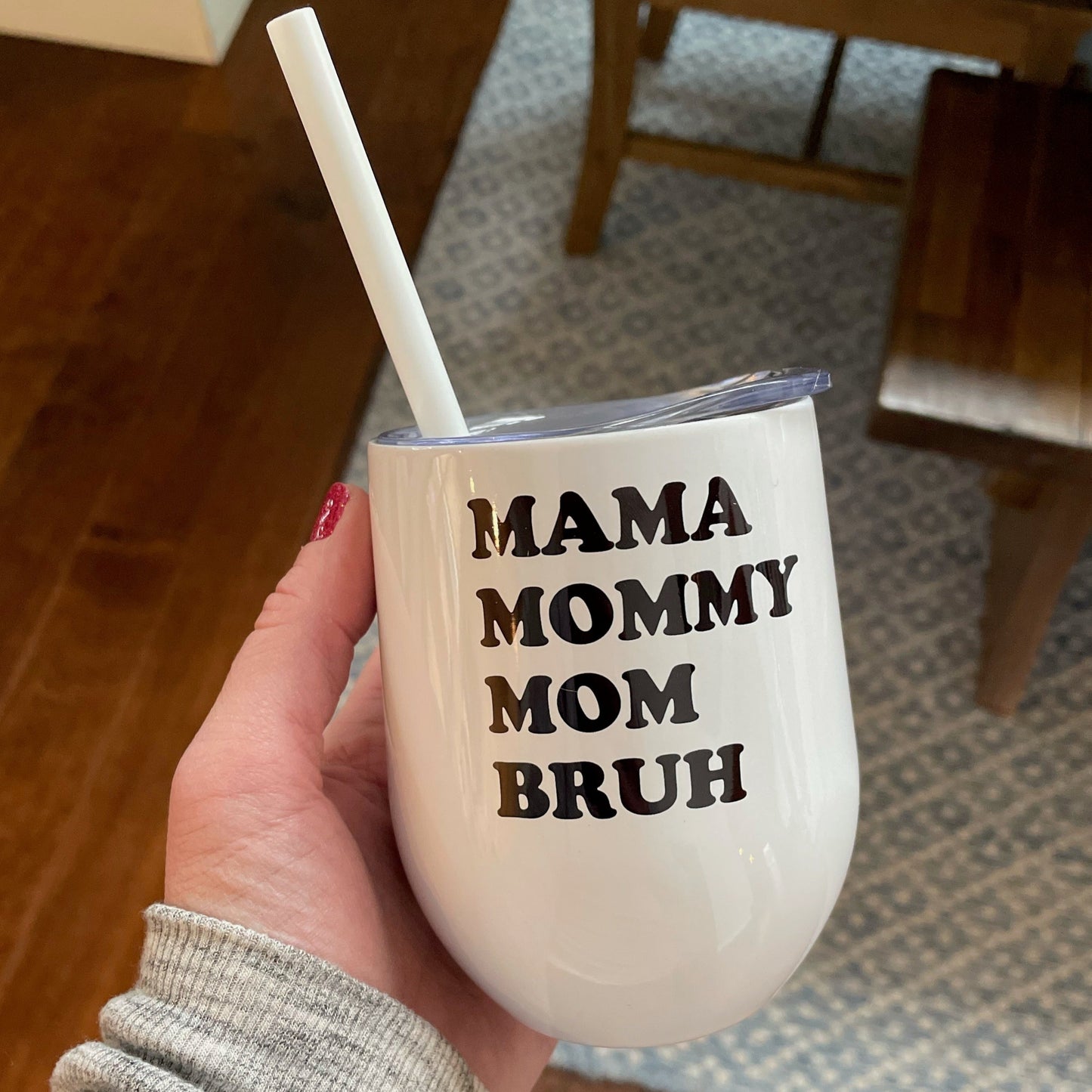 Mommy Bruh Wine Tumbler