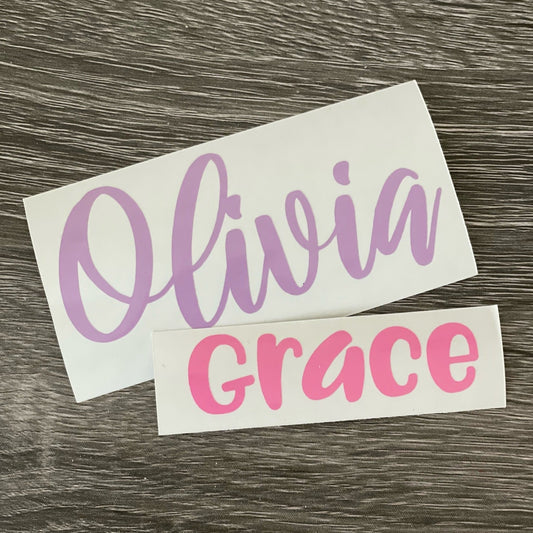 Personalized Name Decal