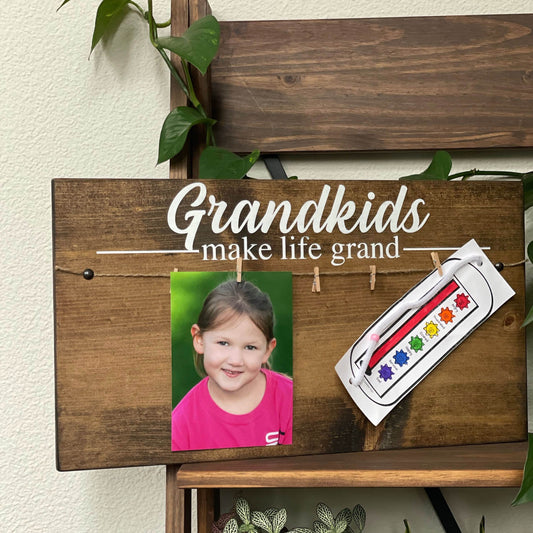 Grandkids Make Life Grand Photo Display
