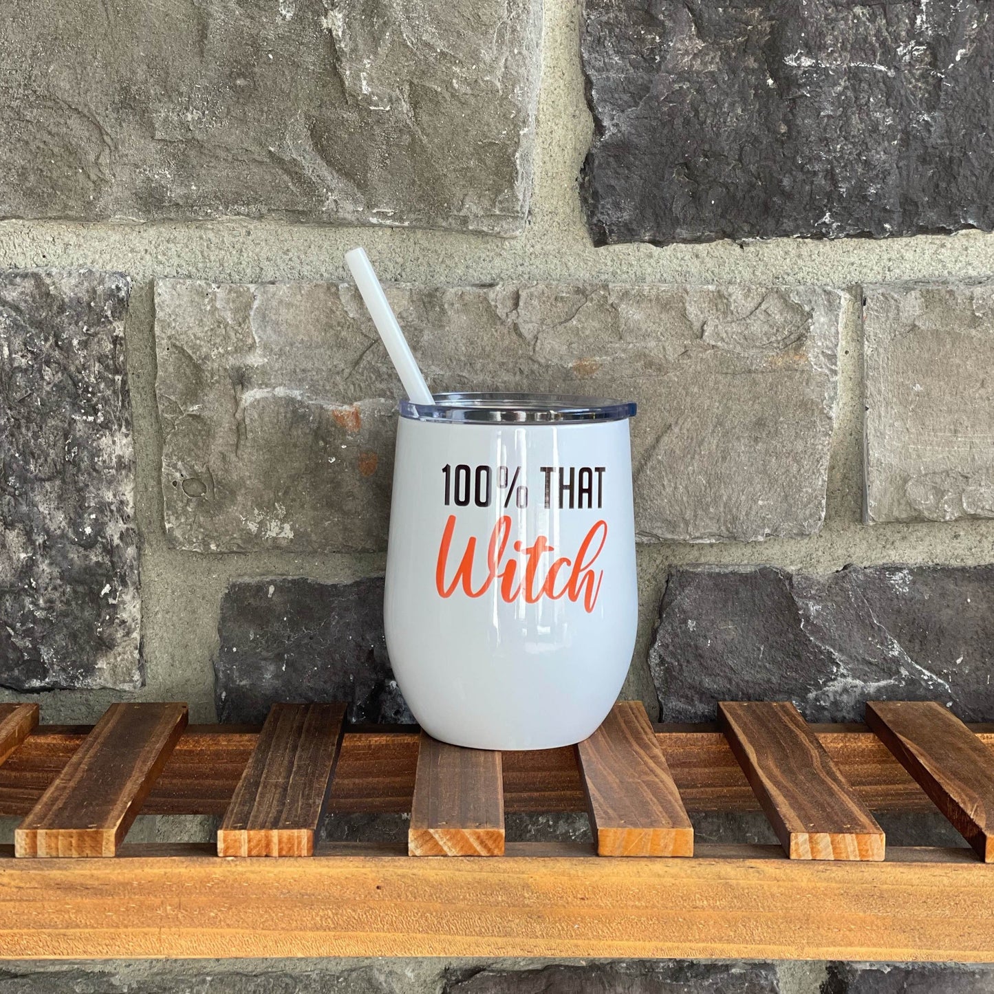 100% That Witch Wine Tumbler