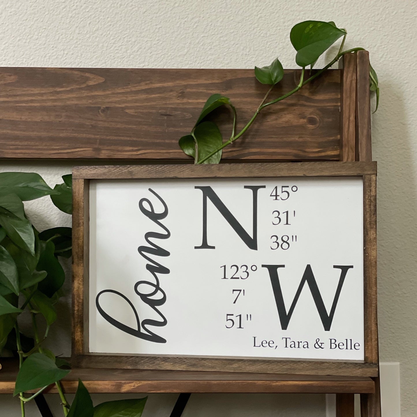 Personalized Home Coordinates Sign