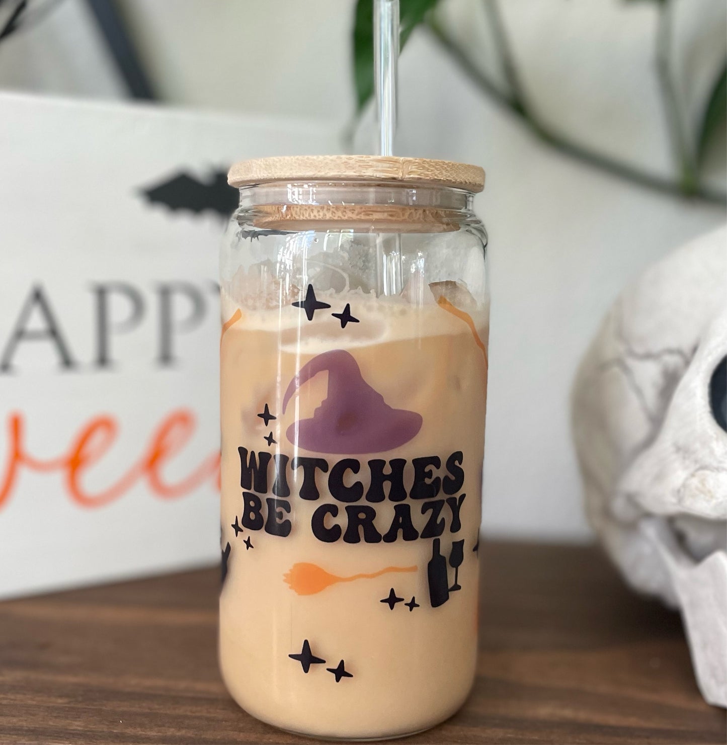 Witches Be Crazy Can Glass