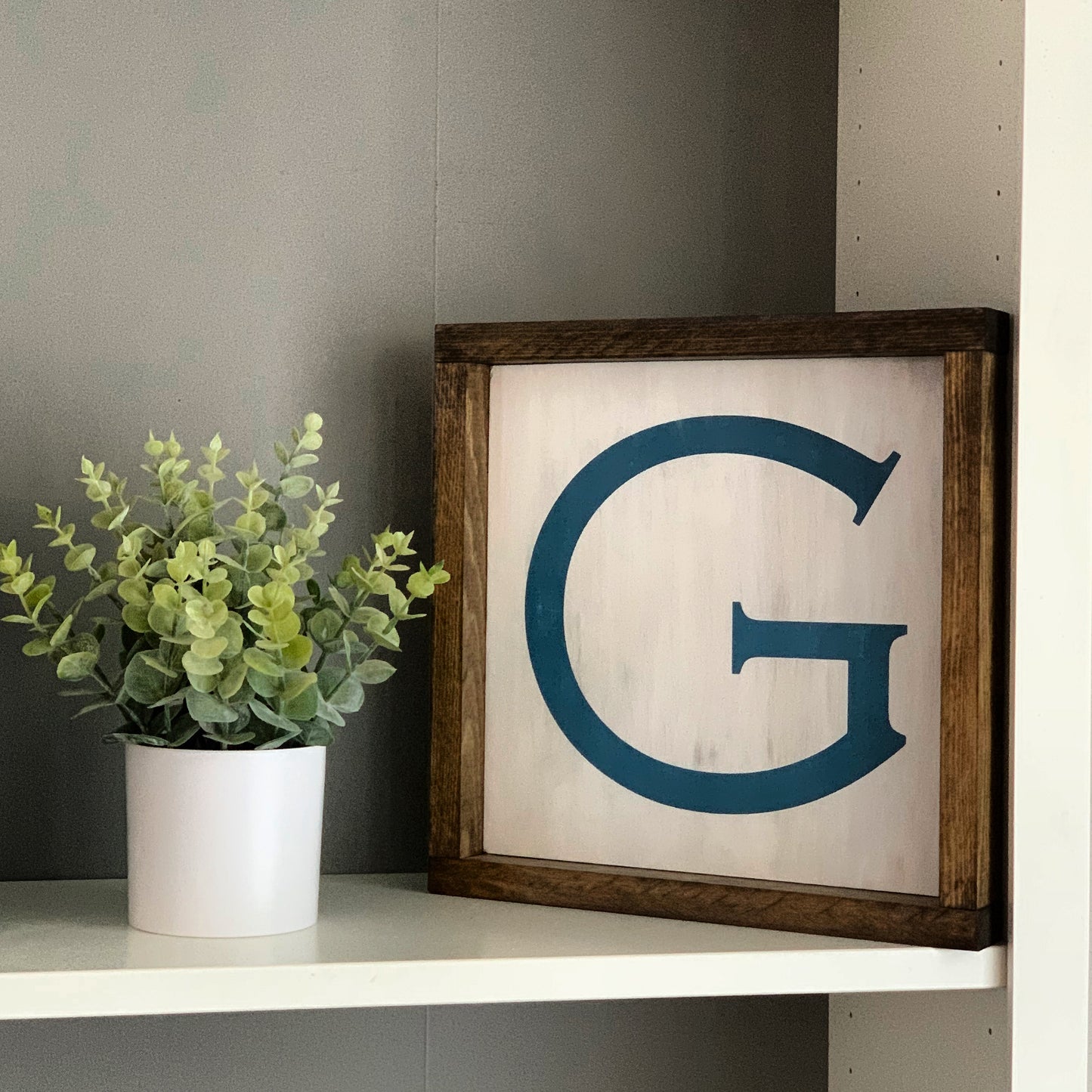 Personalized Initial Wood Sign