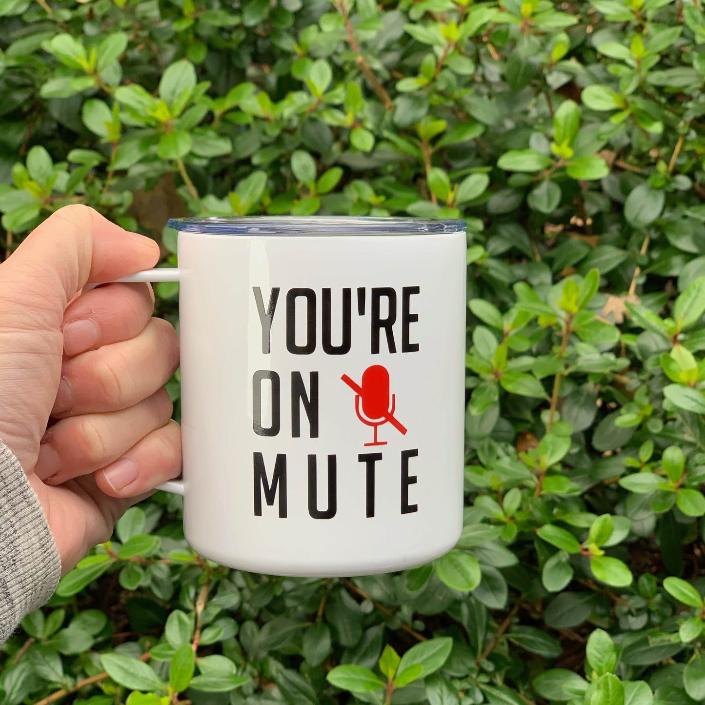 You're On Mute Camp Mug with Lid