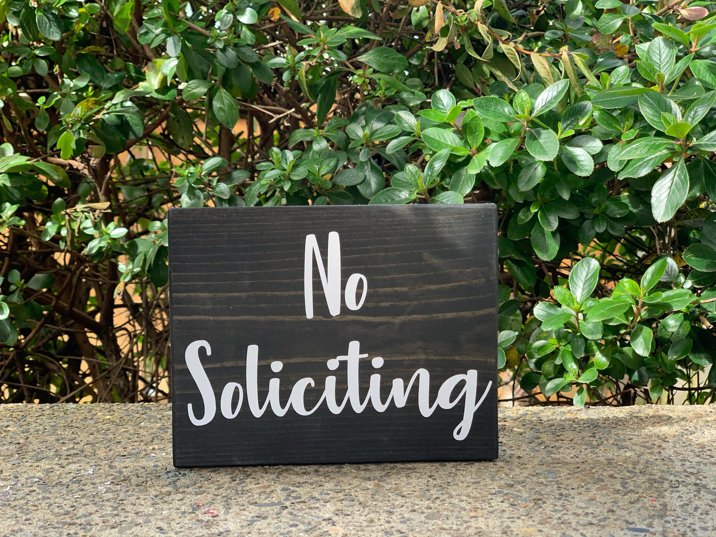 No Soliciting Sign