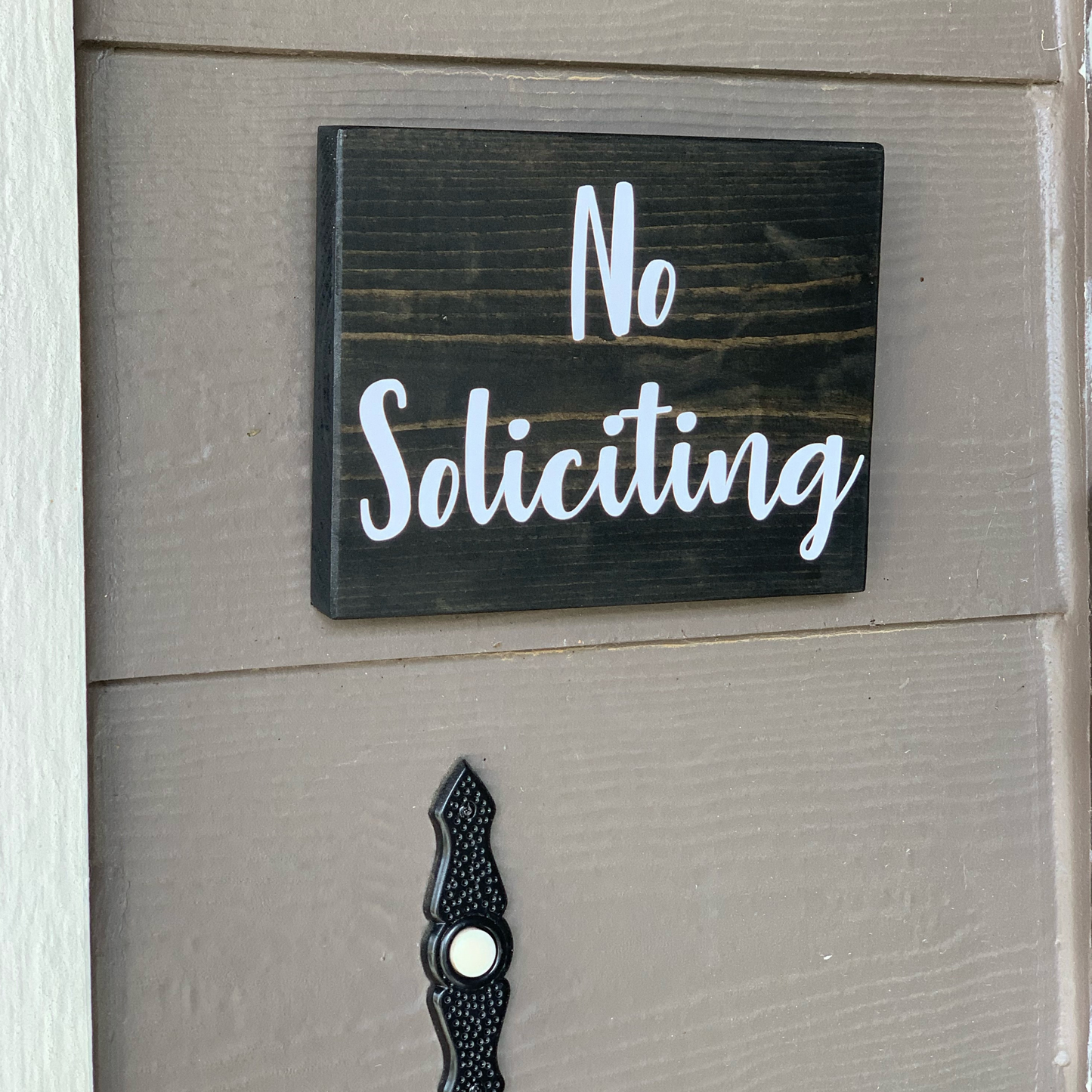 No Soliciting Sign