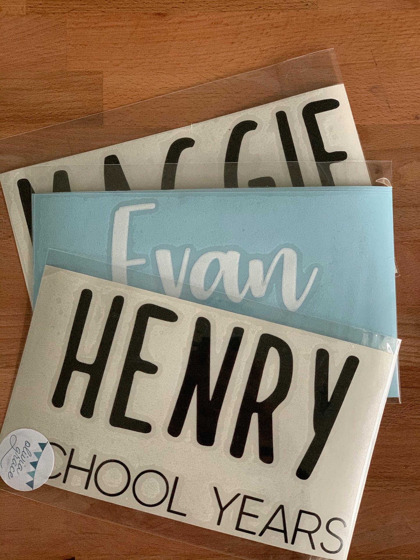 Personalized School Years Labels