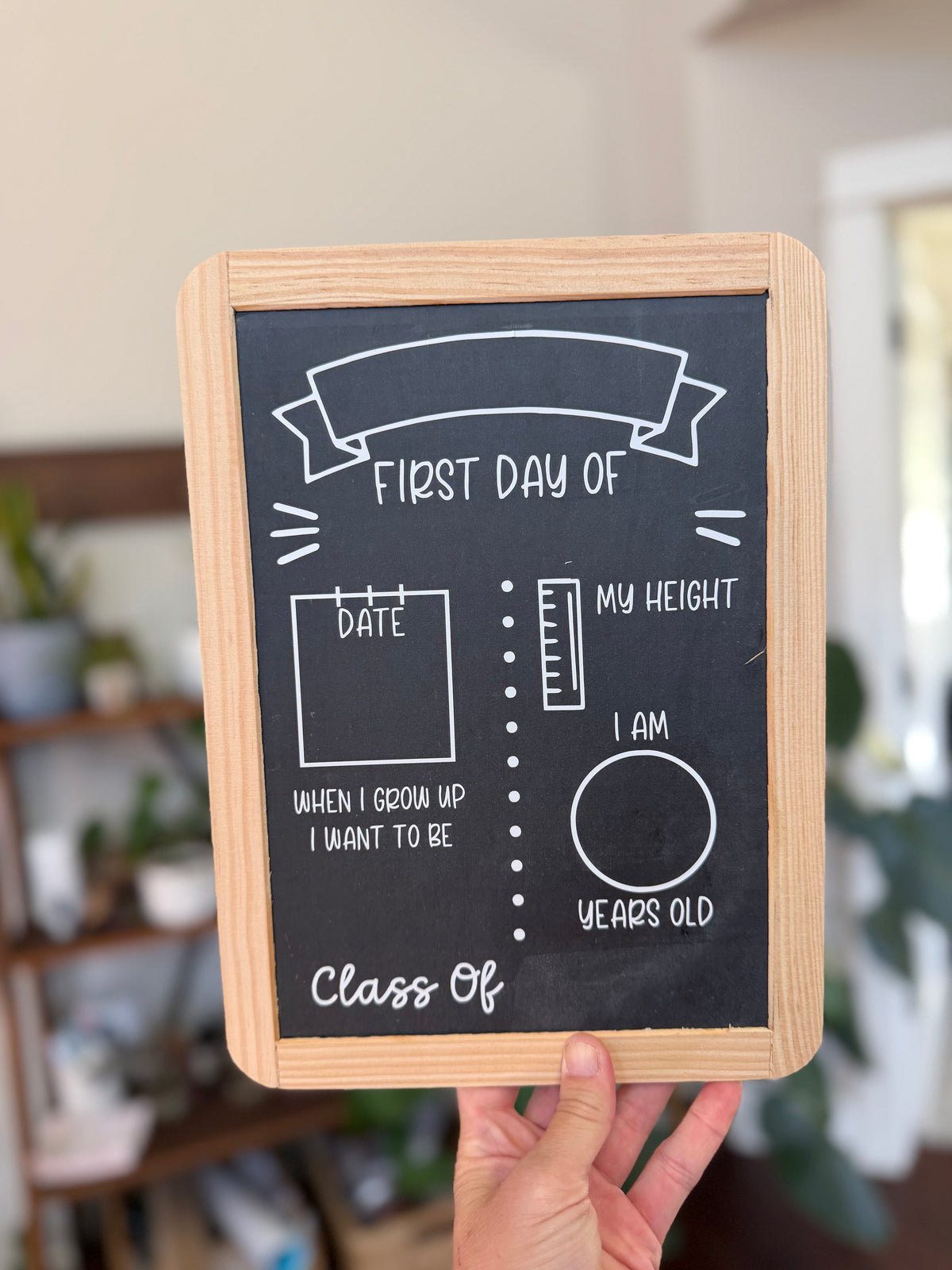 Reversible Back to School Chalkboard