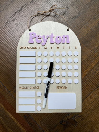 Personalized Chore Chart