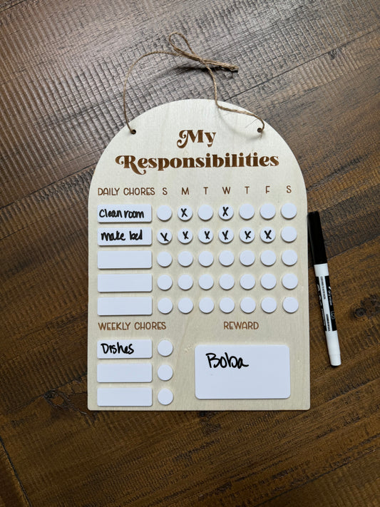 My Responsibility Chart