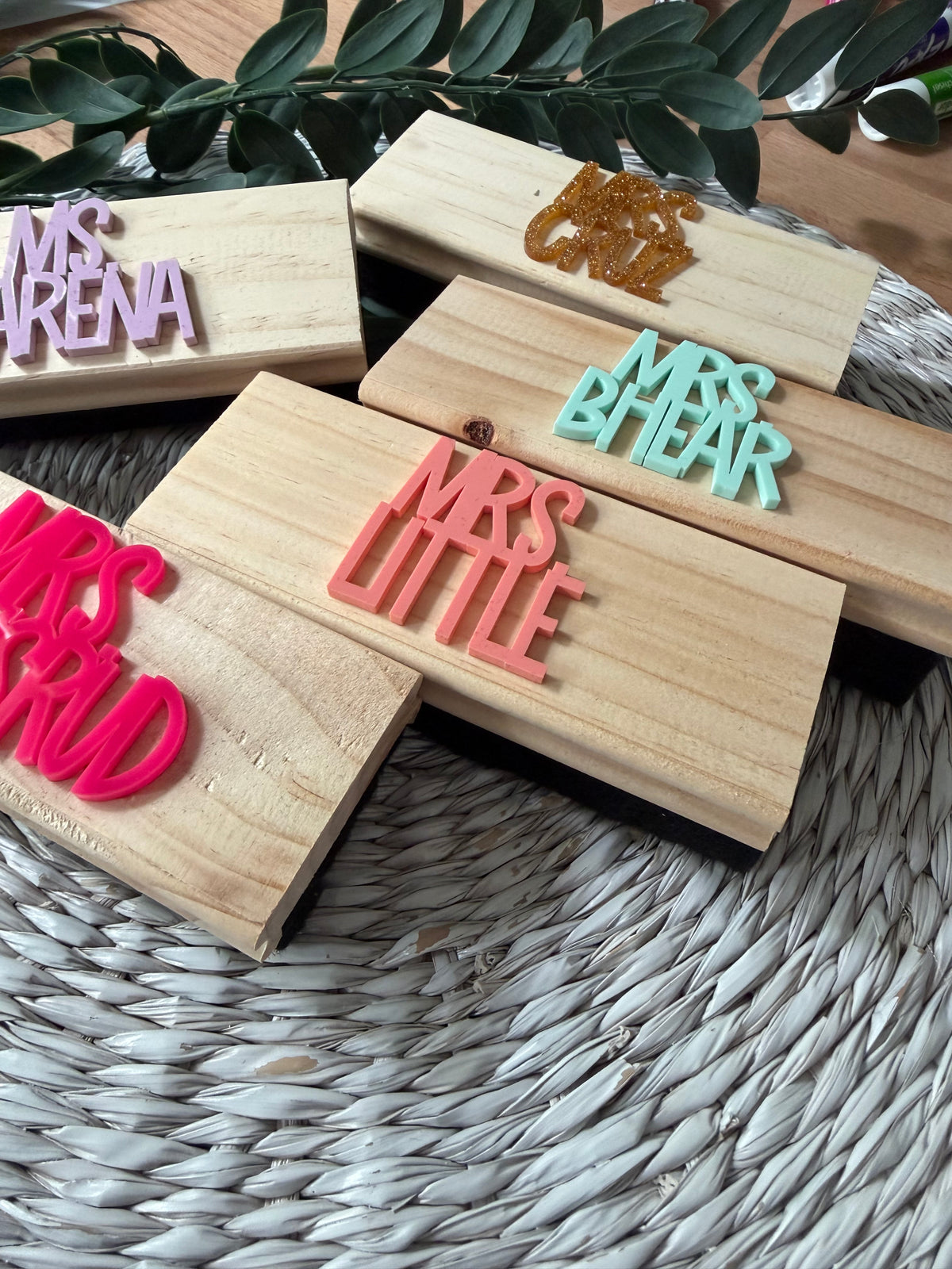 Personalized Teacher Eraser Set