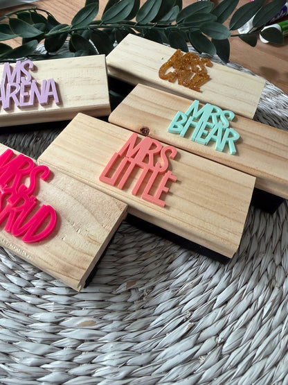 Personalized Teacher Eraser Set