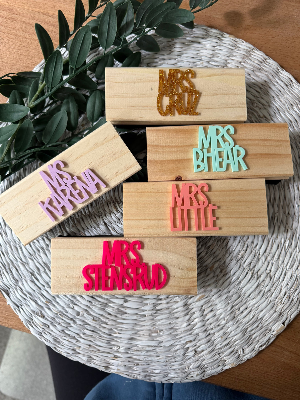 Personalized Teacher Eraser Set