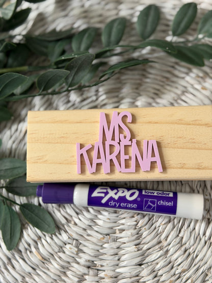 Personalized Teacher Eraser Set
