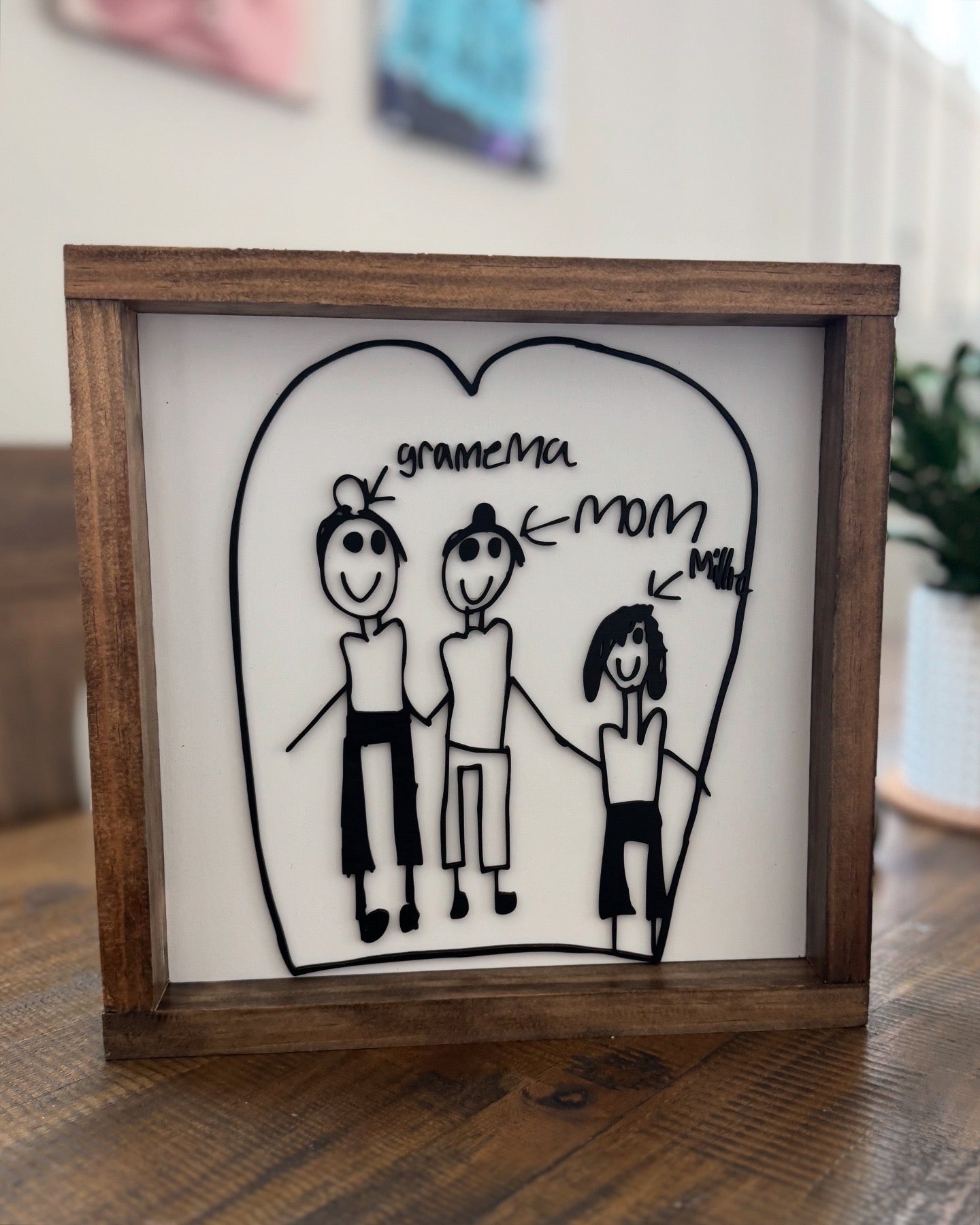 Personalized Handwriting Wood Sign