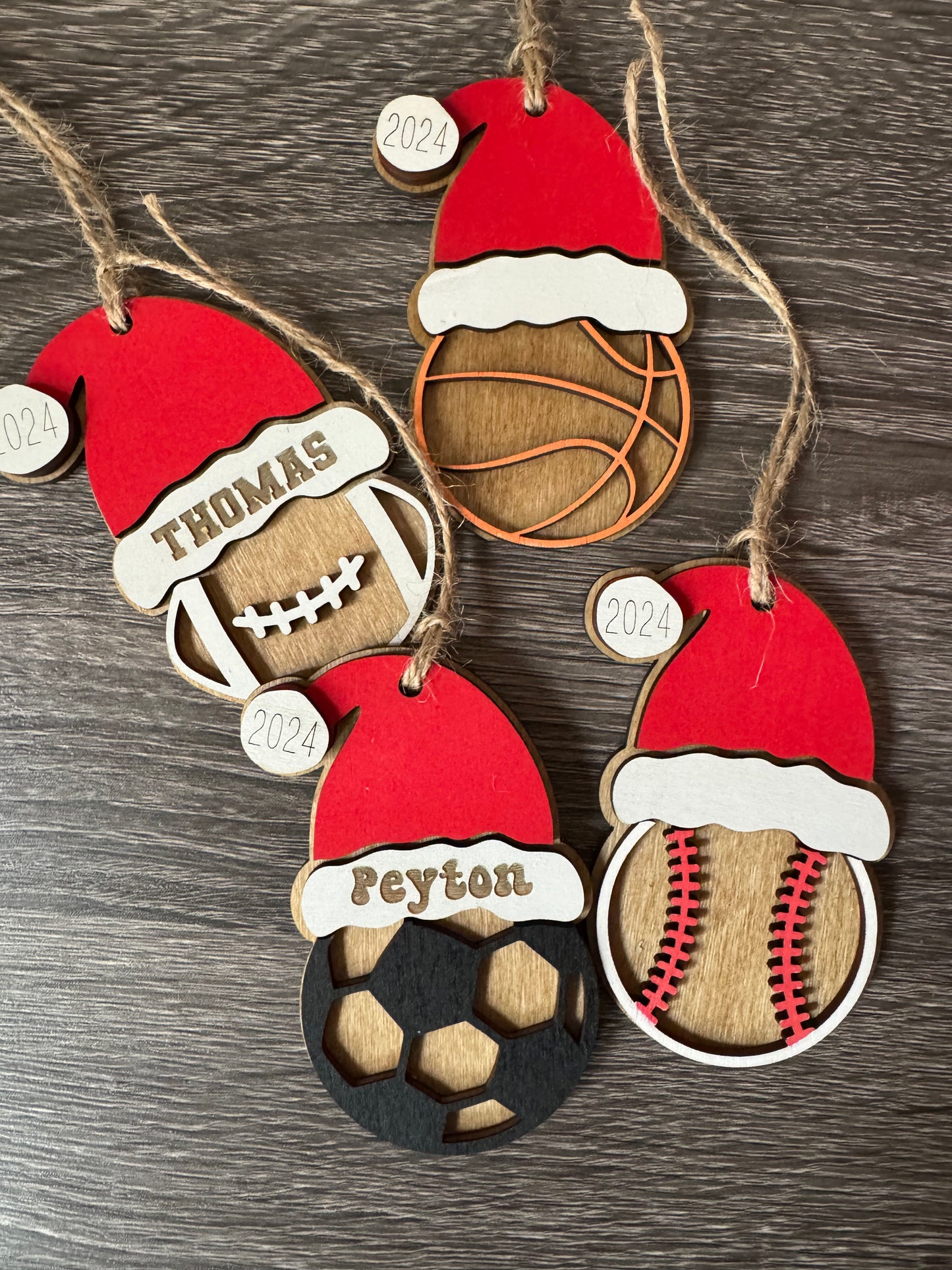 Personalized Sports Ornaments