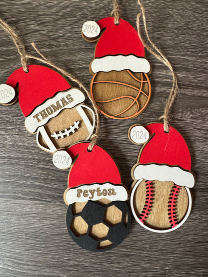 Personalized Sports Ornaments