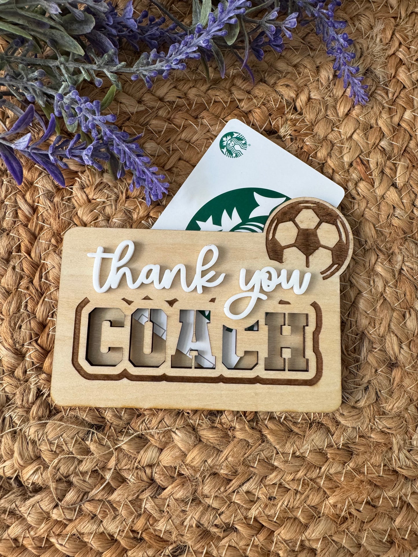 Thank You Coach Gift Card Holder