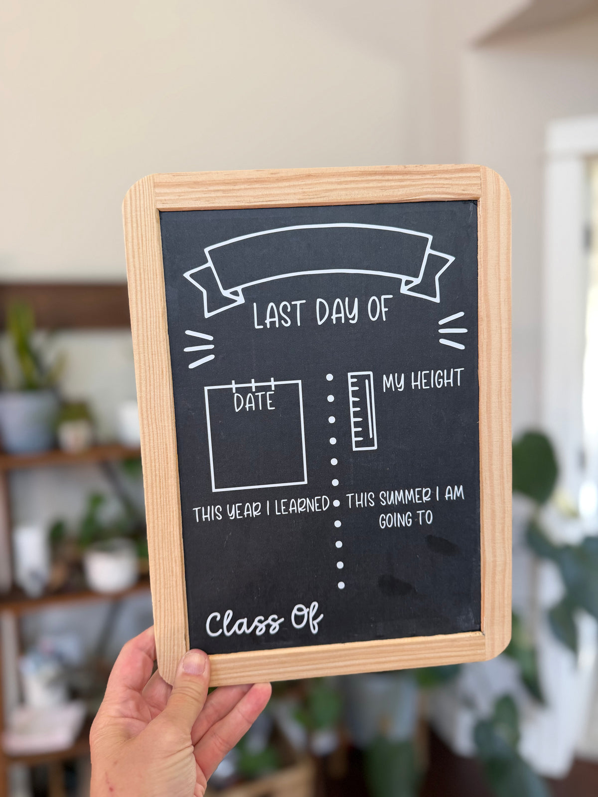 Reversible Back to School Chalkboard