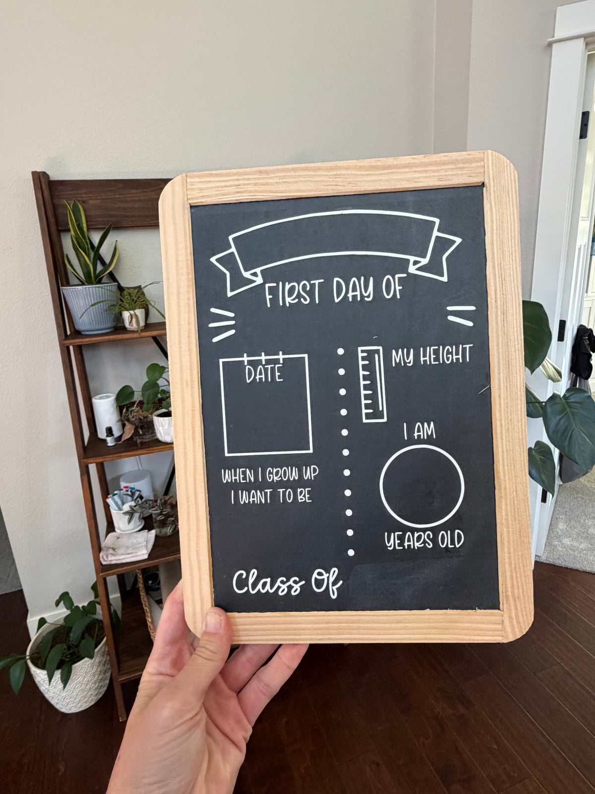 Reversible Back to School Chalkboard