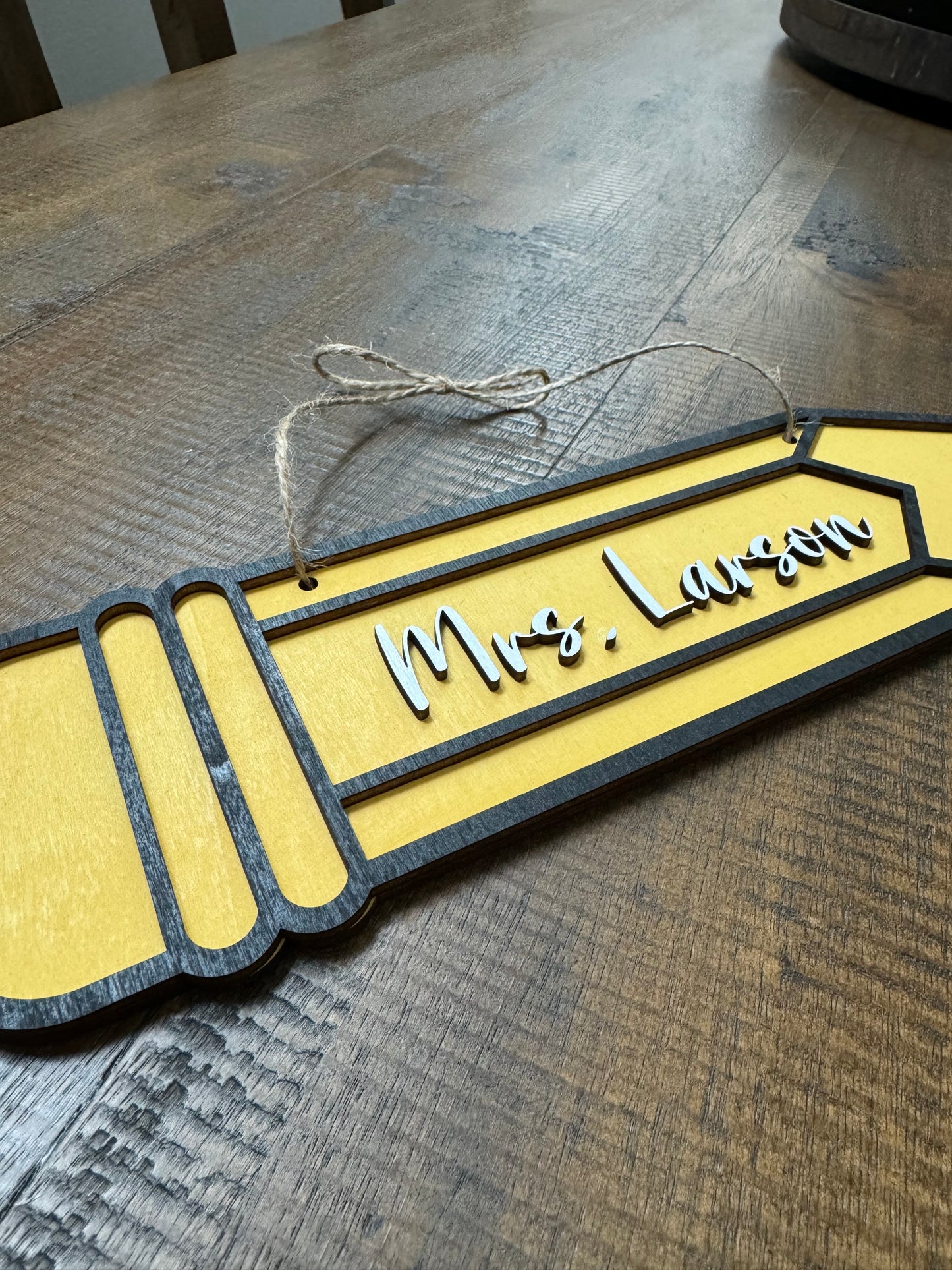 Personalized Pencil Sign