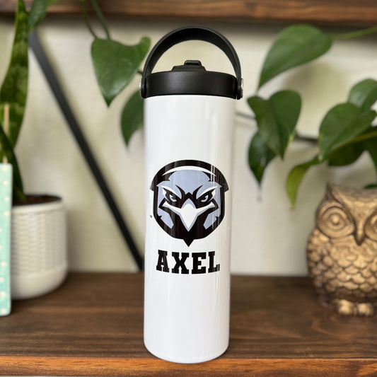 Personalized Hawks 20oz Water Bottle