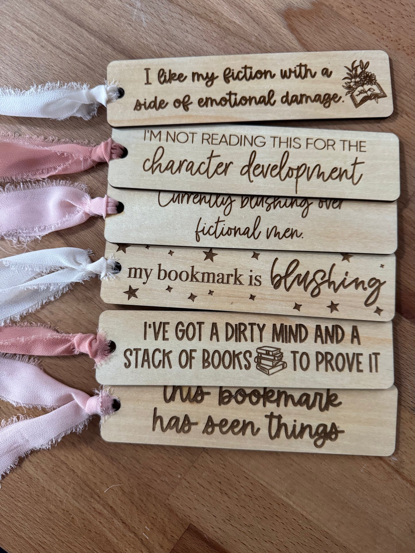 Spicy Engraved Bookmarks