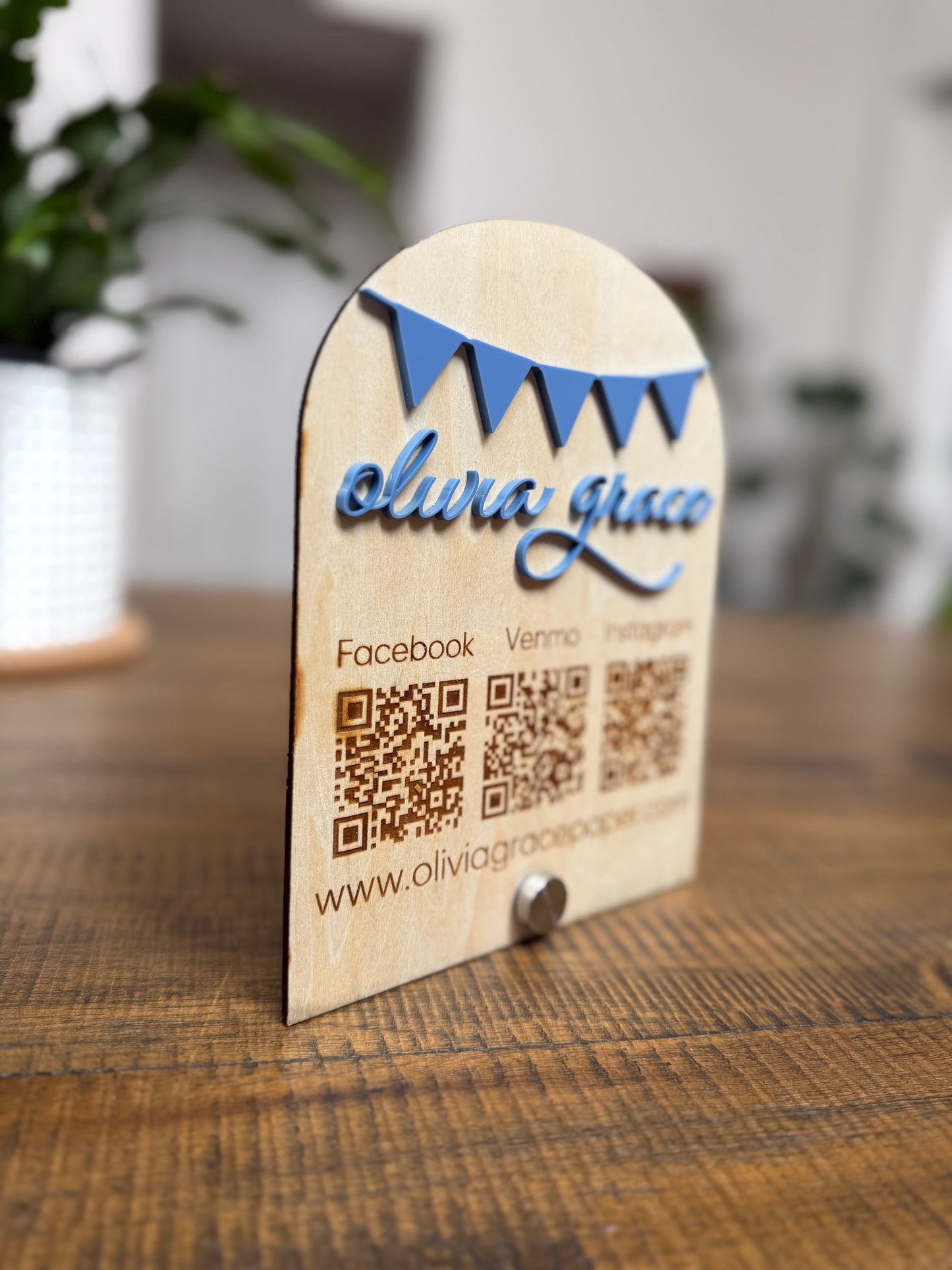 Custom Logo Arch Table Top Sign