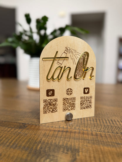 Custom Logo Arch Table Top Sign