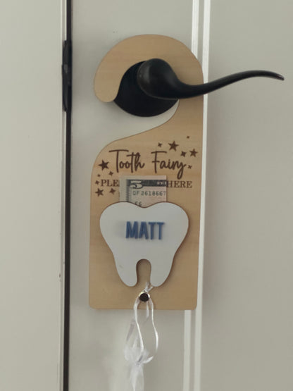 Tooth Fairy Please Stop Here Door Hanger