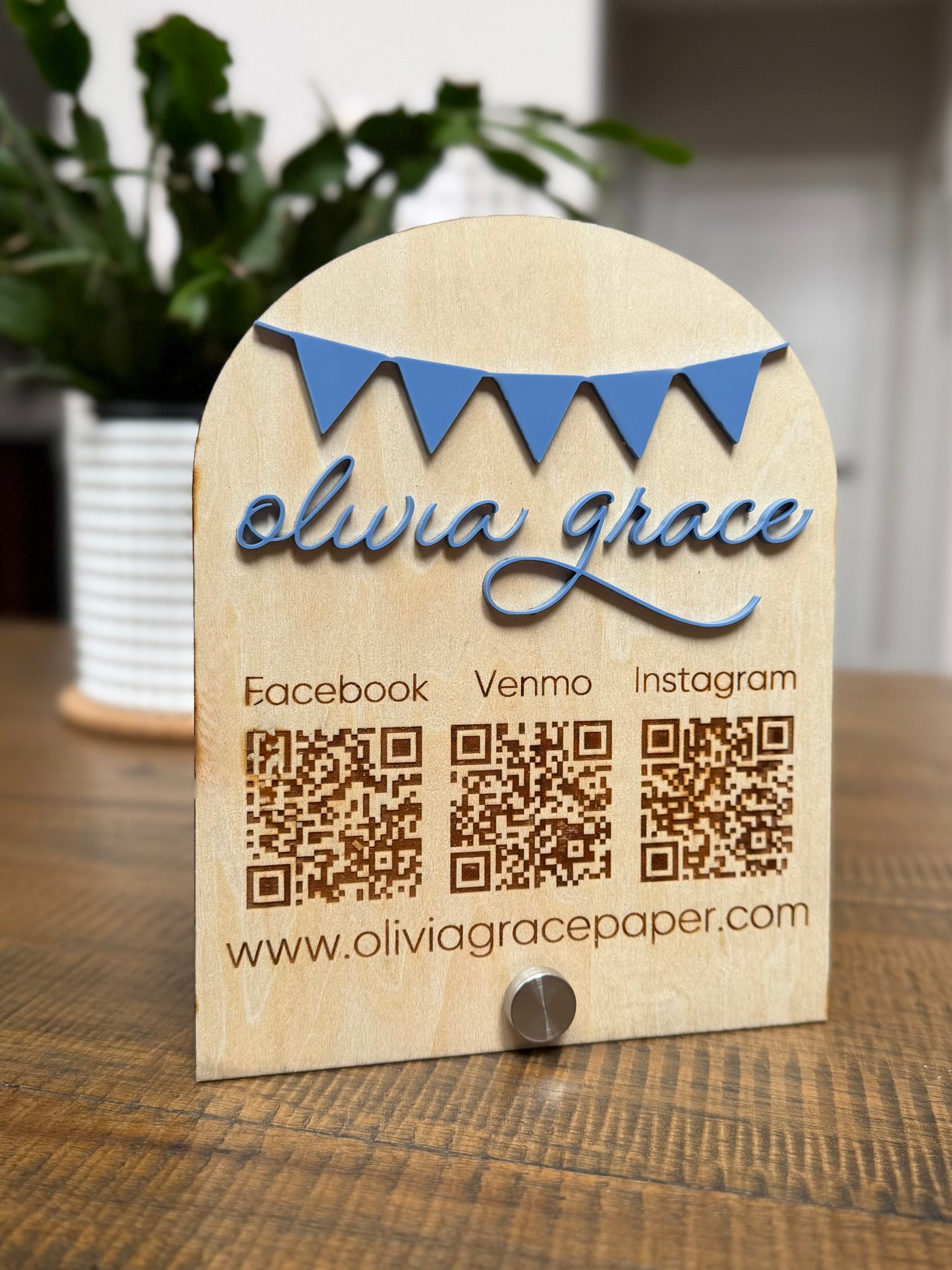 Custom Logo Arch Table Top Sign